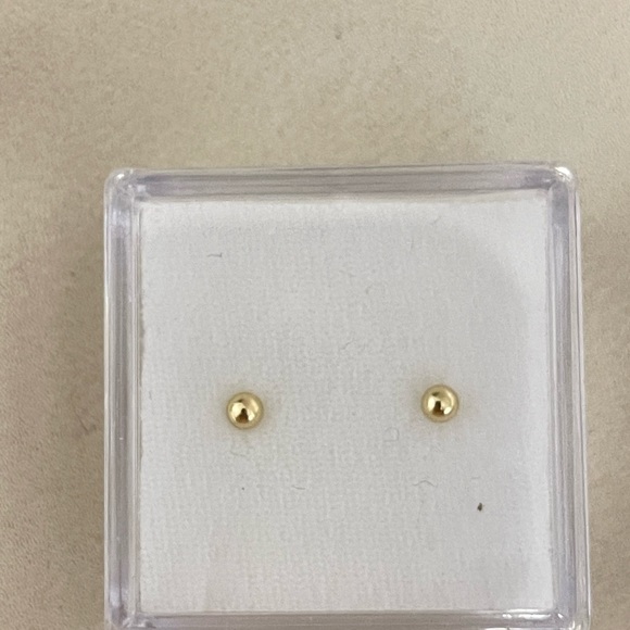 Other - 14k Gold Baby Ball Stud Earrings
